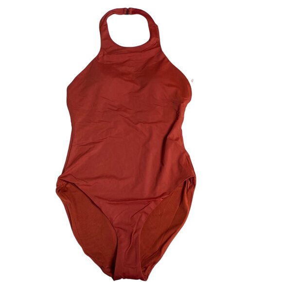 Andie The Luzon One Piece Swimsuit Red Orange Chili Pepper Sz LG - Picture 3 of 8